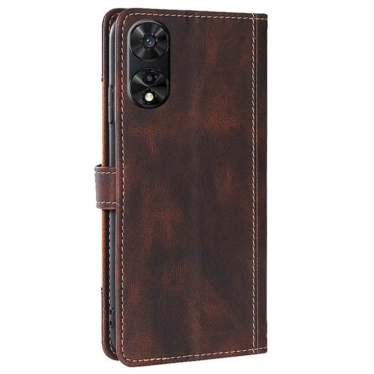 For TCL 505 Case PU Leather Phone Cover Anti-Fall Shell with Stand Function