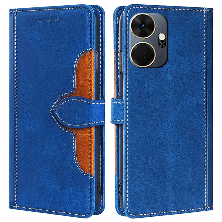 For itel P55+ Protective Case Wallet-Style PU Leather Straw Hat Phone Cover