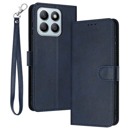 For Honor X8b 4G Case Calf Texture Leather Wallet Flip Stand Mobile Phone Cover