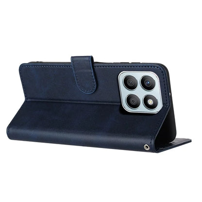 For Honor X8b 4G Case Calf Texture Leather Wallet Flip Stand Mobile Phone Cover