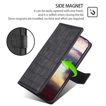 For Xiaomi Redmi Turbo 3 5G / Poco F6 5G Case Crocodile Texture Leather Flip Stand Phone Cover