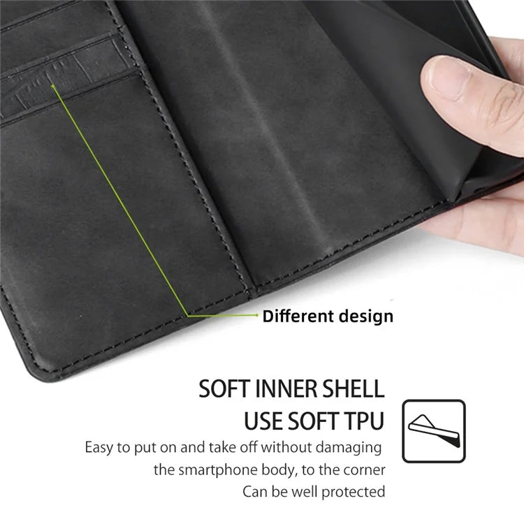 For Xiaomi Redmi Turbo 3 5G / Poco F6 5G Case Crocodile Texture Leather Flip Stand Phone Cover