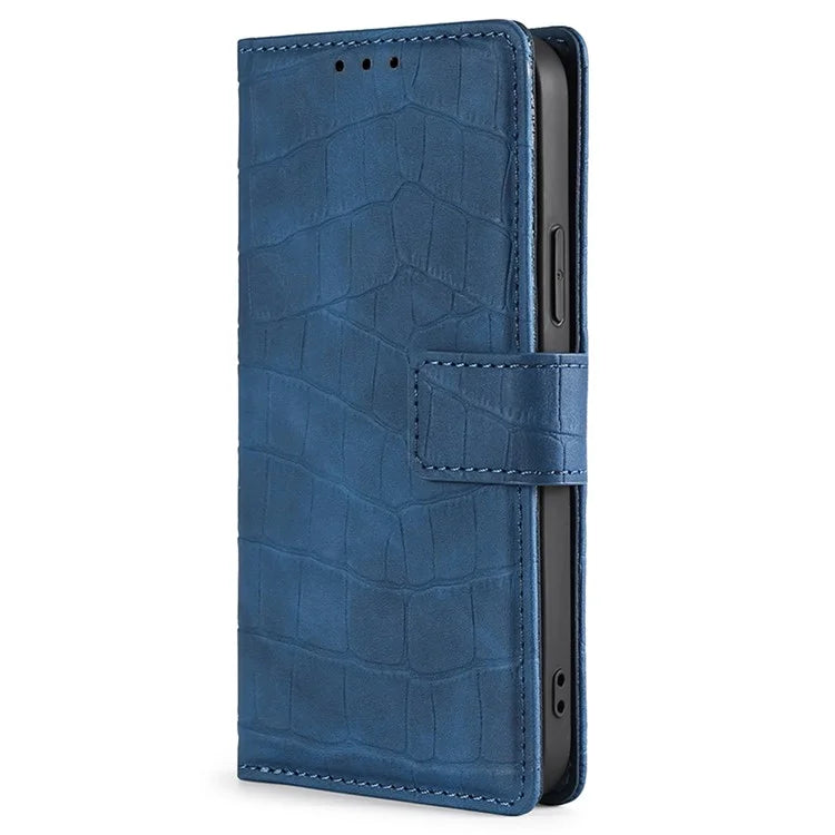 For Xiaomi Redmi Turbo 3 5G / Poco F6 5G Case Crocodile Texture Leather Flip Stand Phone Cover