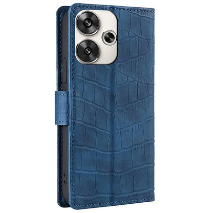 For Xiaomi Redmi Turbo 3 5G / Poco F6 5G Case Crocodile Texture Leather Flip Stand Phone Cover