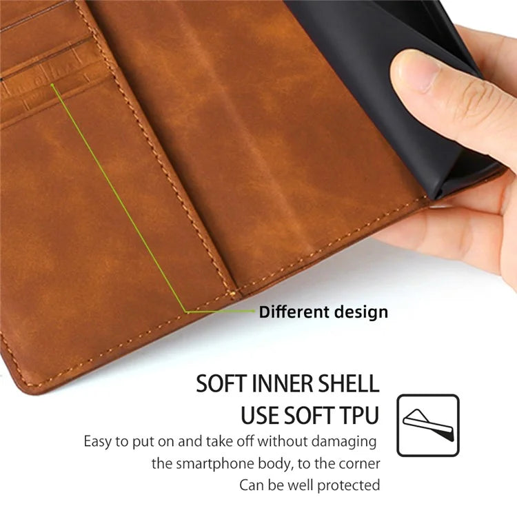 For Xiaomi Redmi Turbo 3 5G / Poco F6 5G Case Crocodile Texture Leather Flip Stand Phone Cover