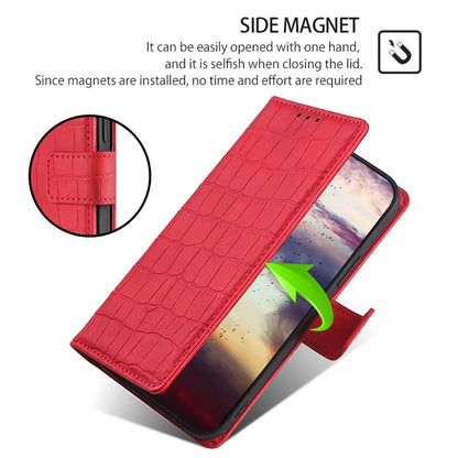 For Xiaomi Redmi Turbo 3 5G / Poco F6 5G Case Crocodile Texture Leather Flip Stand Phone Cover