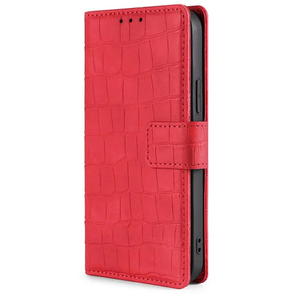 For Xiaomi Redmi Turbo 3 5G / Poco F6 5G Case Crocodile Texture Leather Flip Stand Phone Cover