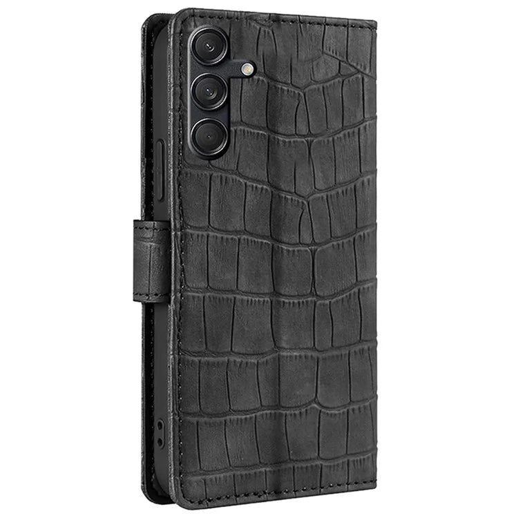 For Samsung Galaxy M55 5G / C55 5G / F55 5G Case Crocodile Texture Flip Stand Phone Protector with Magnetic Clasp