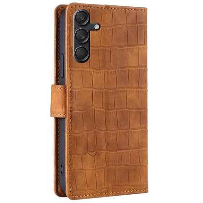 For Samsung Galaxy M55 5G / C55 5G / F55 5G Case Crocodile Texture Flip Stand Phone Protector with Magnetic Clasp