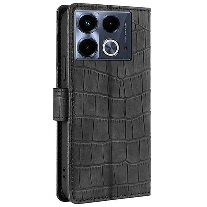 For Infinix Note 40 Case Skin-Touch Crocodile Texture Leather Protective Phone Cover