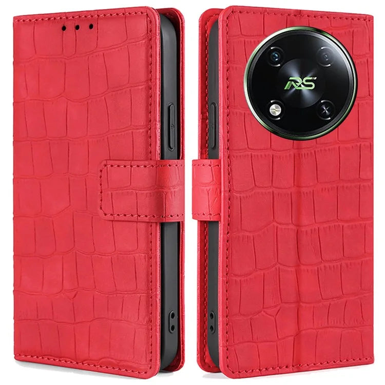 For itel RS4 4G Case Crocodile Texture Leather Phone Cover Mobile Accessories Wholesale