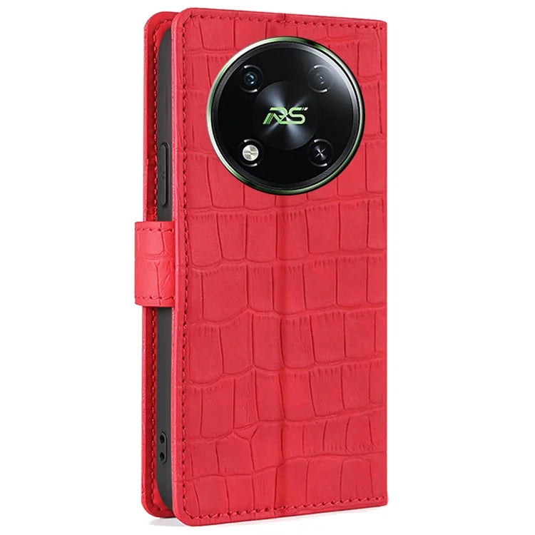 For itel RS4 4G Case Crocodile Texture Leather Phone Cover Mobile Accessories Wholesale