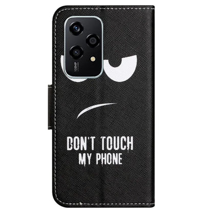 For Honor 200 Lite Case Pattern Printing Leather Folio Flip Phone Cover Stand
