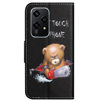 For Honor 200 Lite Case Pattern Printing Leather Folio Flip Phone Cover Stand
