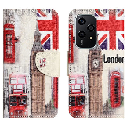 For Honor 200 Lite Case Pattern Printing Leather Folio Flip Phone Cover Stand