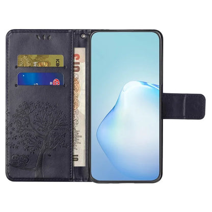 Phone Case for Honor 200 Lite Shell Imprinted Owl Tree Stand Leather Cover
