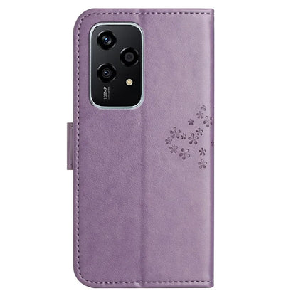 Phone Case for Honor 200 Lite Shell Imprinted Owl Tree Stand Leather Cover