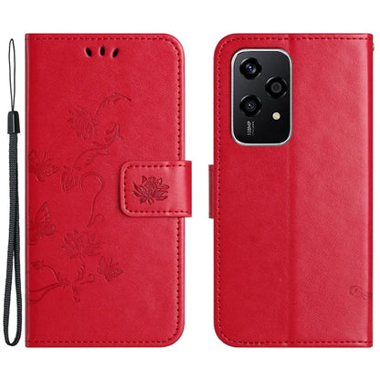 For Honor 200 Lite Case Butterfly Flower Leather Wallet Book Stand Phone Cover