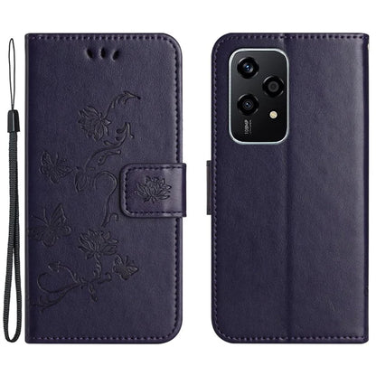 For Honor 200 Lite Case Butterfly Flower Leather Wallet Book Stand Phone Cover
