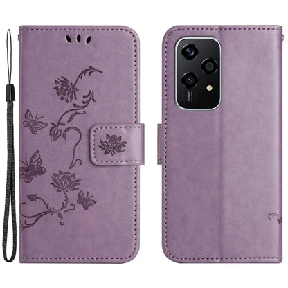 For Honor 200 Lite Case Butterfly Flower Leather Wallet Book Stand Phone Cover