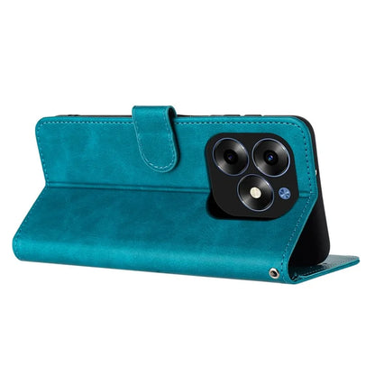 Shockproof Case for itel S23+ PU Leather Phone Cover with Strap