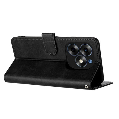 Shockproof Case for itel S23+ PU Leather Phone Cover with Strap