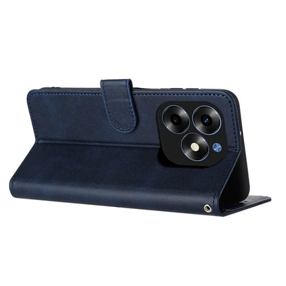 Shockproof Case for itel S23+ PU Leather Phone Cover with Strap