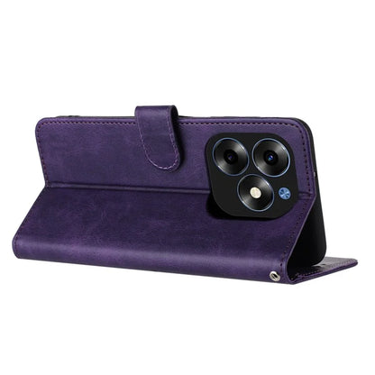 Shockproof Case for itel S23+ PU Leather Phone Cover with Strap