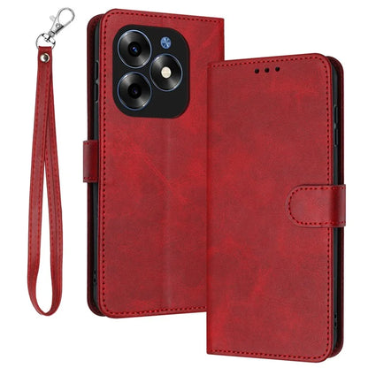 For itel A70 Case Leather Wallet Magnetic Clasp Flip Stand Mobile Phone Cover