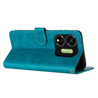 Case for itel P55 5G P661N Stand Wallet PU Leather Phone Cover with Strap
