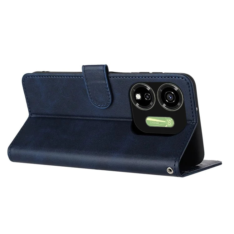 Case for itel P55 5G P661N Stand Wallet PU Leather Phone Cover with Strap