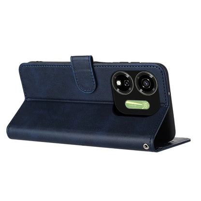 Case for itel P55 5G P661N Stand Wallet PU Leather Phone Cover with Strap