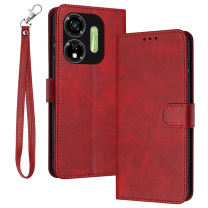 Case for itel P55 5G P661N Stand Wallet PU Leather Phone Cover with Strap