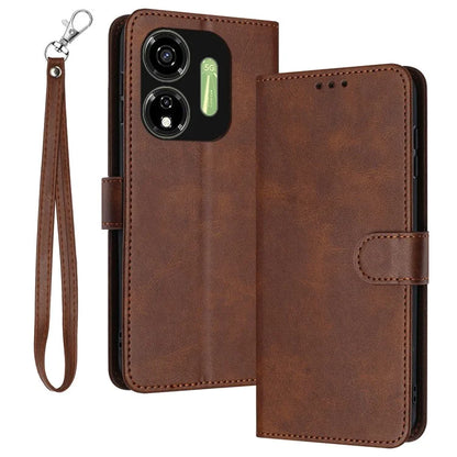 Case for itel P55 5G P661N Stand Wallet PU Leather Phone Cover with Strap