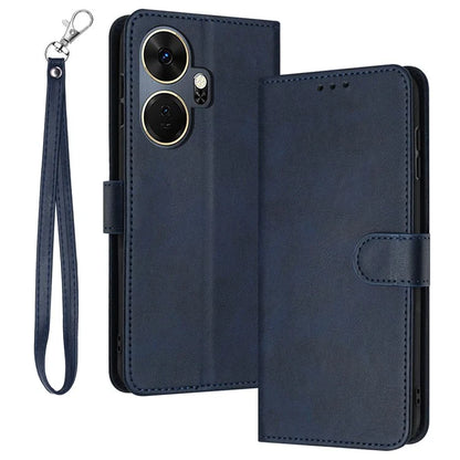 For itel P55+ Case Drop Protection Folding Stand Leather Phone Wallet Cover