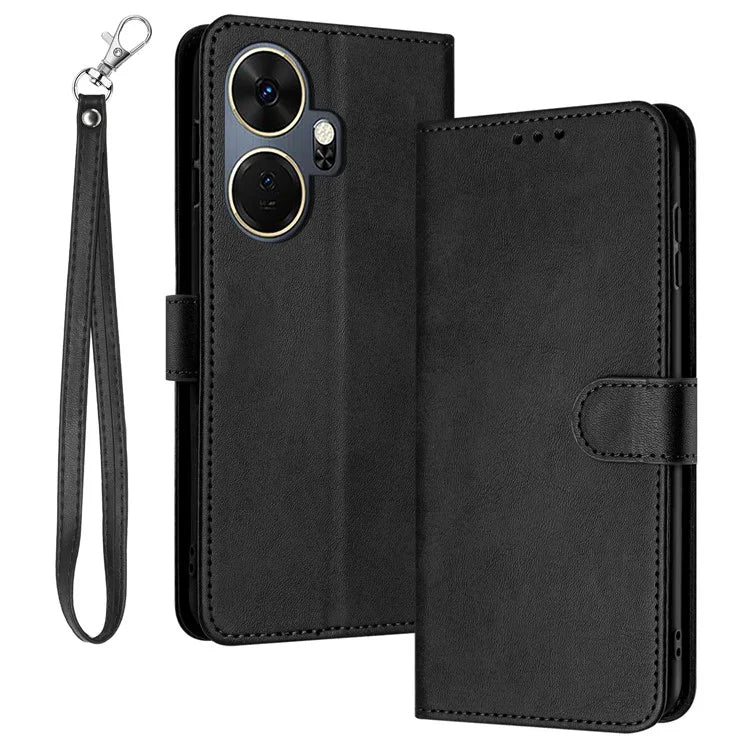 For itel P55+ Case Drop Protection Folding Stand Leather Phone Wallet Cover