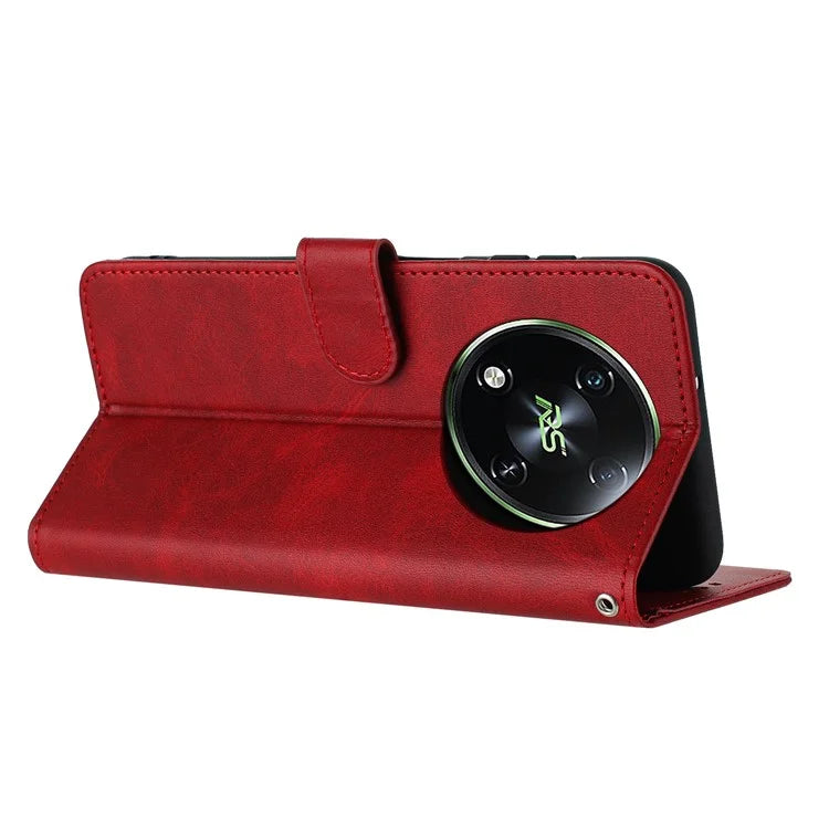 Leather Phone Cases for itel RS4 4G Wholesale Folding Stand Calf Texture Cover