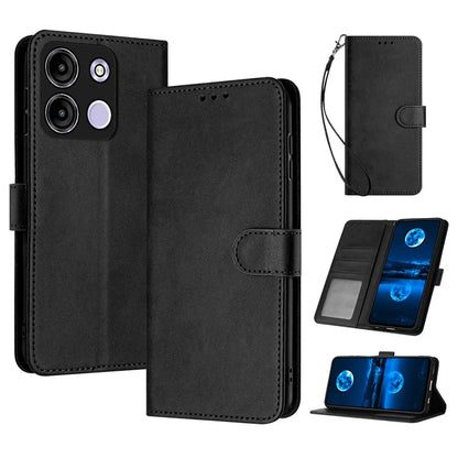 Stand Case for itel A60 / A60S PU Leather Wallet Phone Cover with Strap