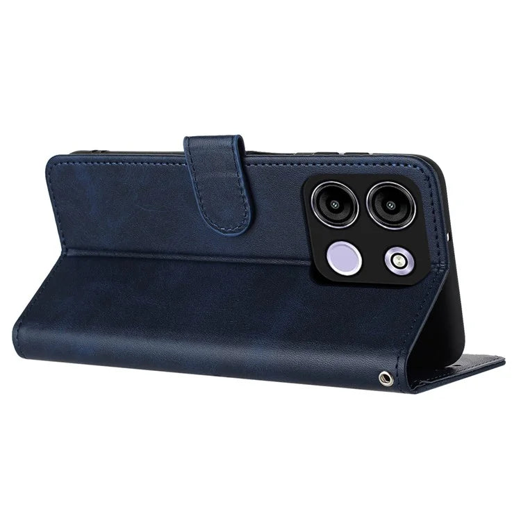 Stand Case for itel A60 / A60S PU Leather Wallet Phone Cover with Strap
