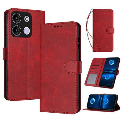 Stand Case for itel A60 / A60S PU Leather Wallet Phone Cover with Strap