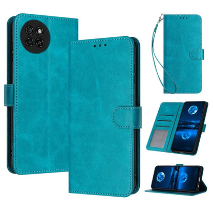 For itel S23 Full Protection Case Calf Texture PU Leather Stand Phone Cover