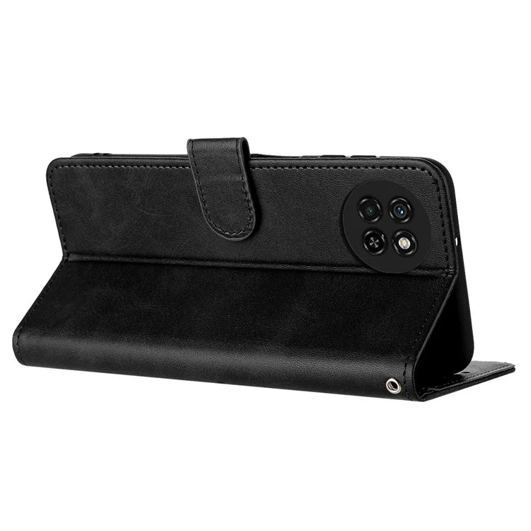 For itel S23 Full Protection Case Calf Texture PU Leather Stand Phone Cover