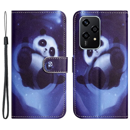 For Honor 200 Lite Case Cross Texture Leather Flip Pattern Phone Cover