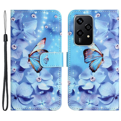 For Honor 200 Lite Case Cross Texture Leather Flip Pattern Phone Cover