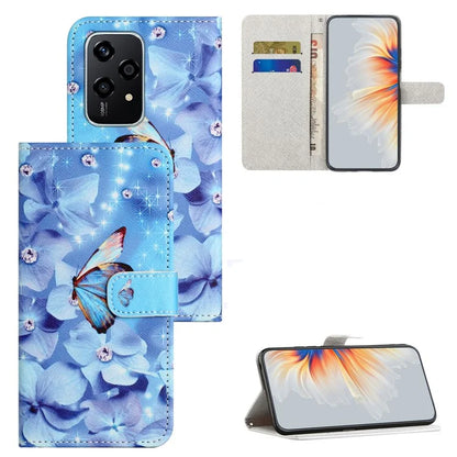 For Honor 200 Lite Case Cross Texture Leather Flip Pattern Phone Cover