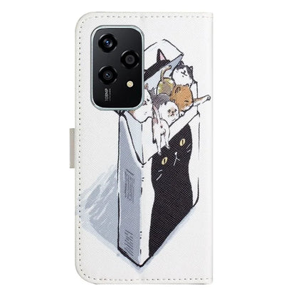 For Honor 200 Lite Case Cross Texture Leather Flip Pattern Phone Cover