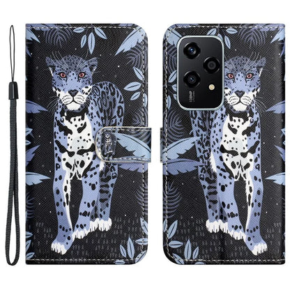 For Honor 200 Lite Case Cross Texture Leather Flip Pattern Phone Cover