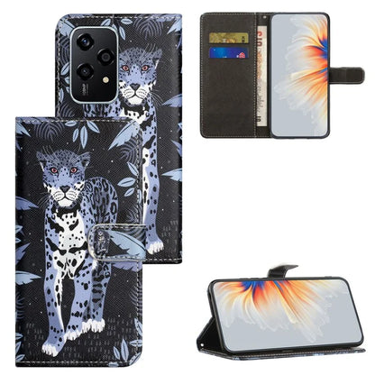 For Honor 200 Lite Case Cross Texture Leather Flip Pattern Phone Cover