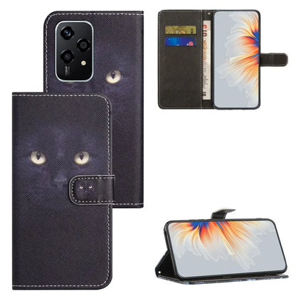 For Honor 200 Lite Case Cross Texture Leather Flip Pattern Phone Cover