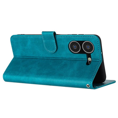 Stand Case for TECNO Pova 5 4G Anti-Scratch PU Leather Phone Cover with Strap